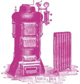 Radiator and boiler from 1912